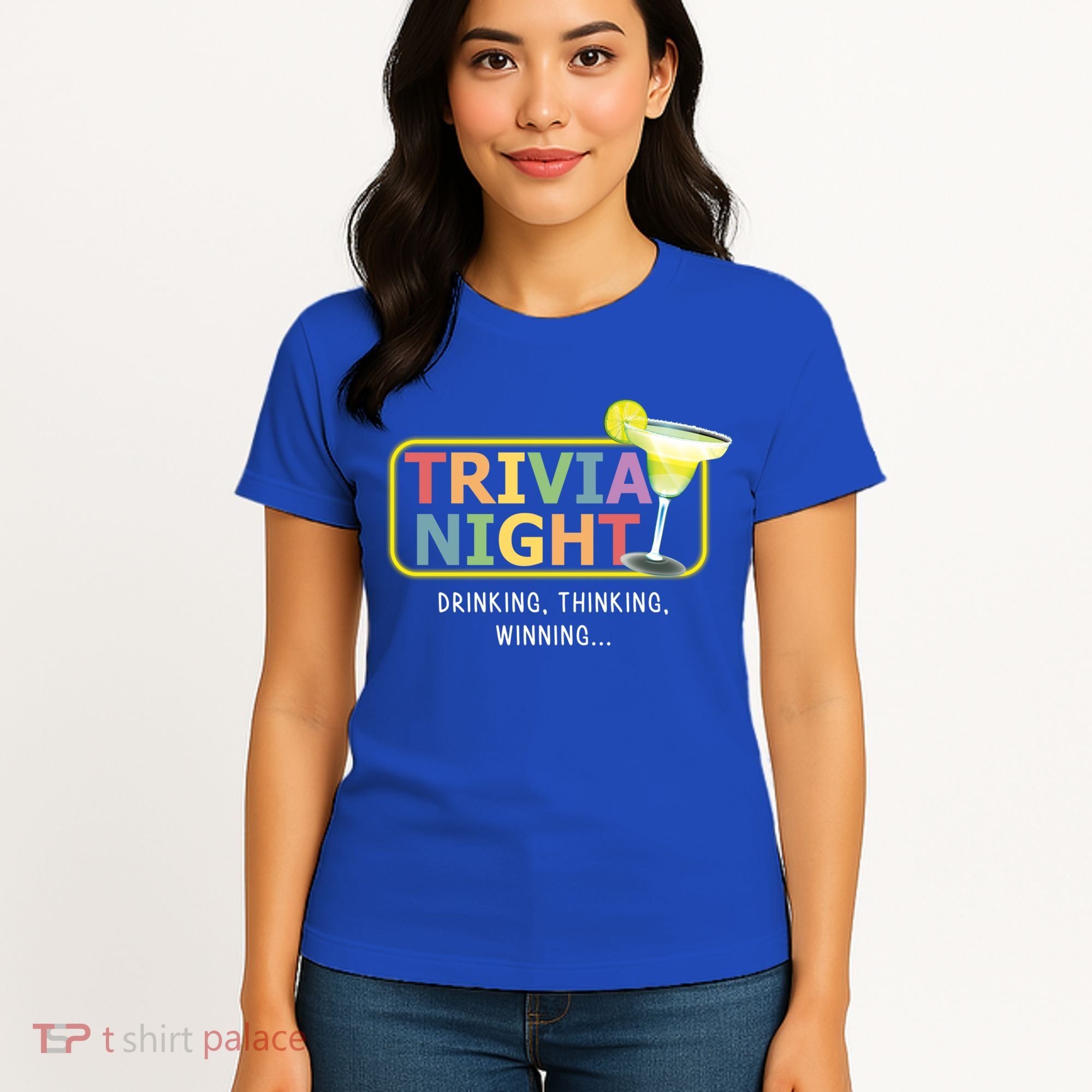 Trivia Night Ing Thinking Winning Quiz Game Cool Gift Women's T-Shirt
