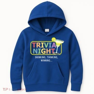 Trivia Night Ing Thinking Winning Quiz Game Cool Gift Kids Hoodie