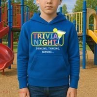 Trivia Night Ing Thinking Winning Quiz Game Cool Gift Kids Hoodie thumb 2