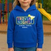 Trivia Night Ing Thinking Winning Quiz Game Cool Gift Kids Hoodie thumb 3