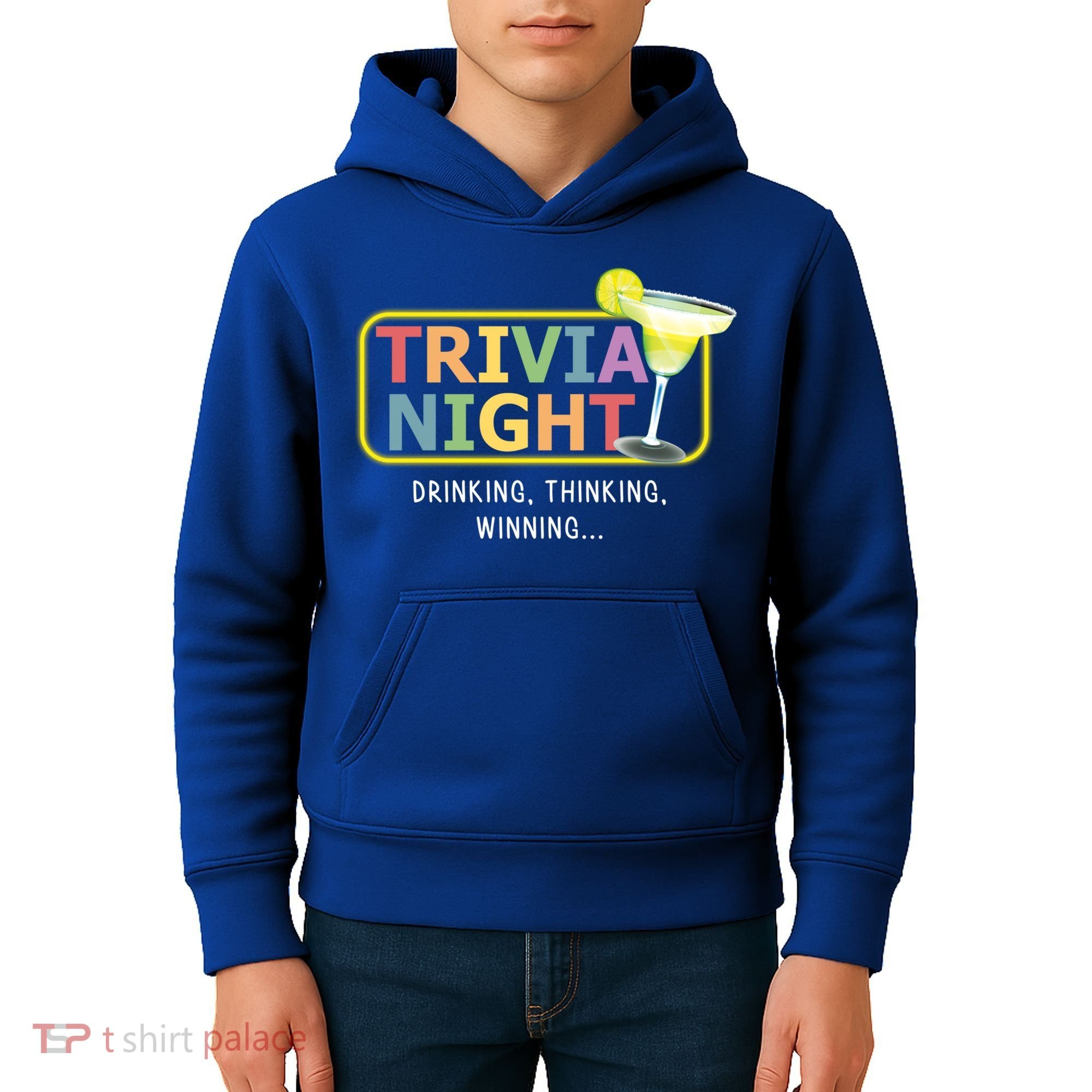 Trivia Night Ing Thinking Winning Quiz Game Cool Gift Kids Hoodie