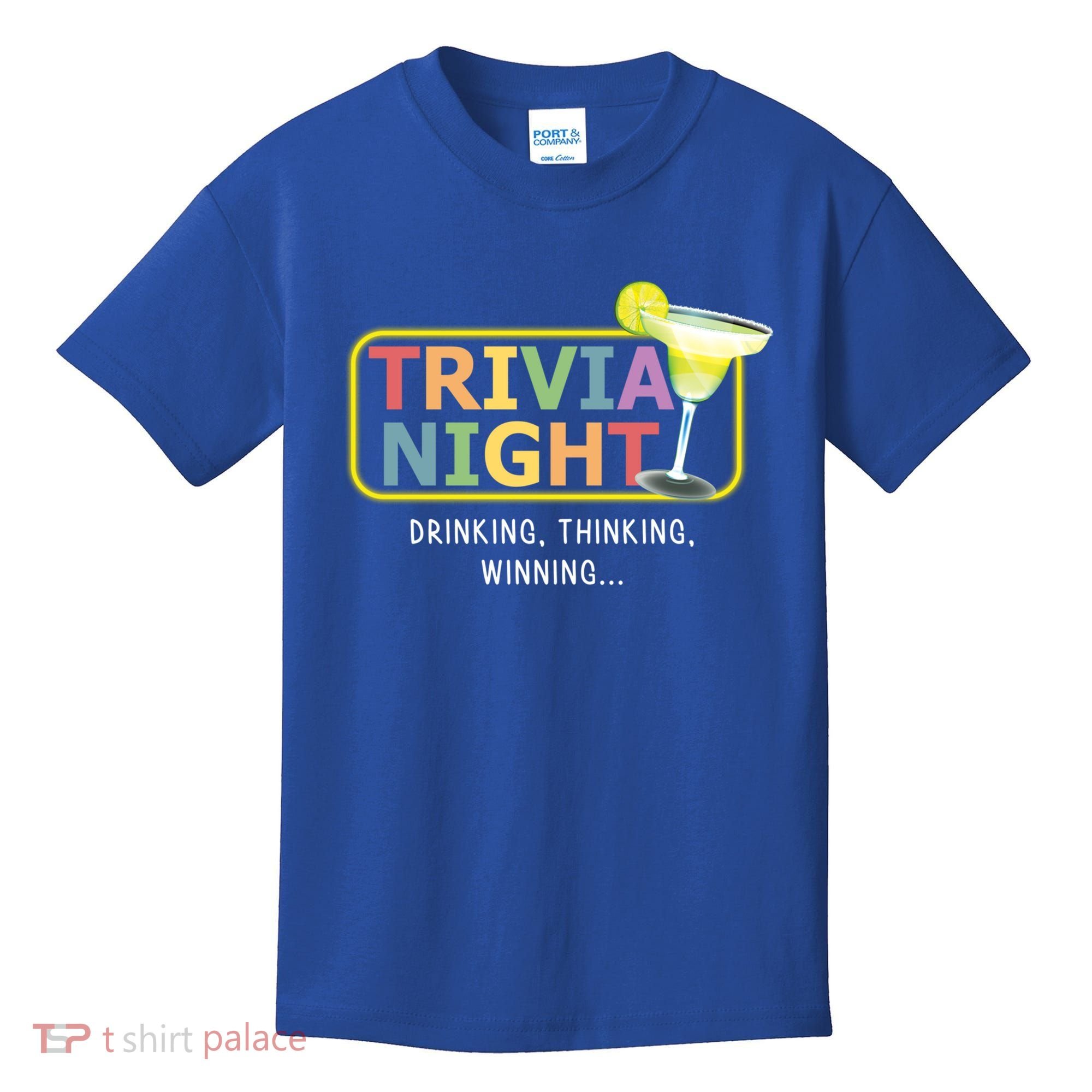 Trivia Night Ing Thinking Winning Quiz Game Cool Gift Kids T-Shirt