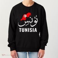 Tunisia Name In Arabic Tunisia Map Tunisian Flag Tunisia Women's Sweatshirt thumb 0