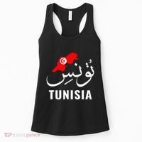 Tunisia Name In Arabic Tunisia Map Tunisian Flag Tunisia Women's Tank Top thumb 0