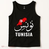 Tunisia Name In Arabic Tunisia Map Tunisian Flag Tunisia Tank Top thumb 2