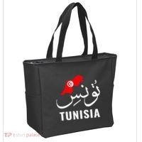 Tunisia Name In Arabic Tunisia Map Tunisian Flag Tunisia Tote Bag thumb 2