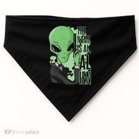 The Name Is Alien Funny Spy Cartoon USA-Made Doggie Bandana thumb 0