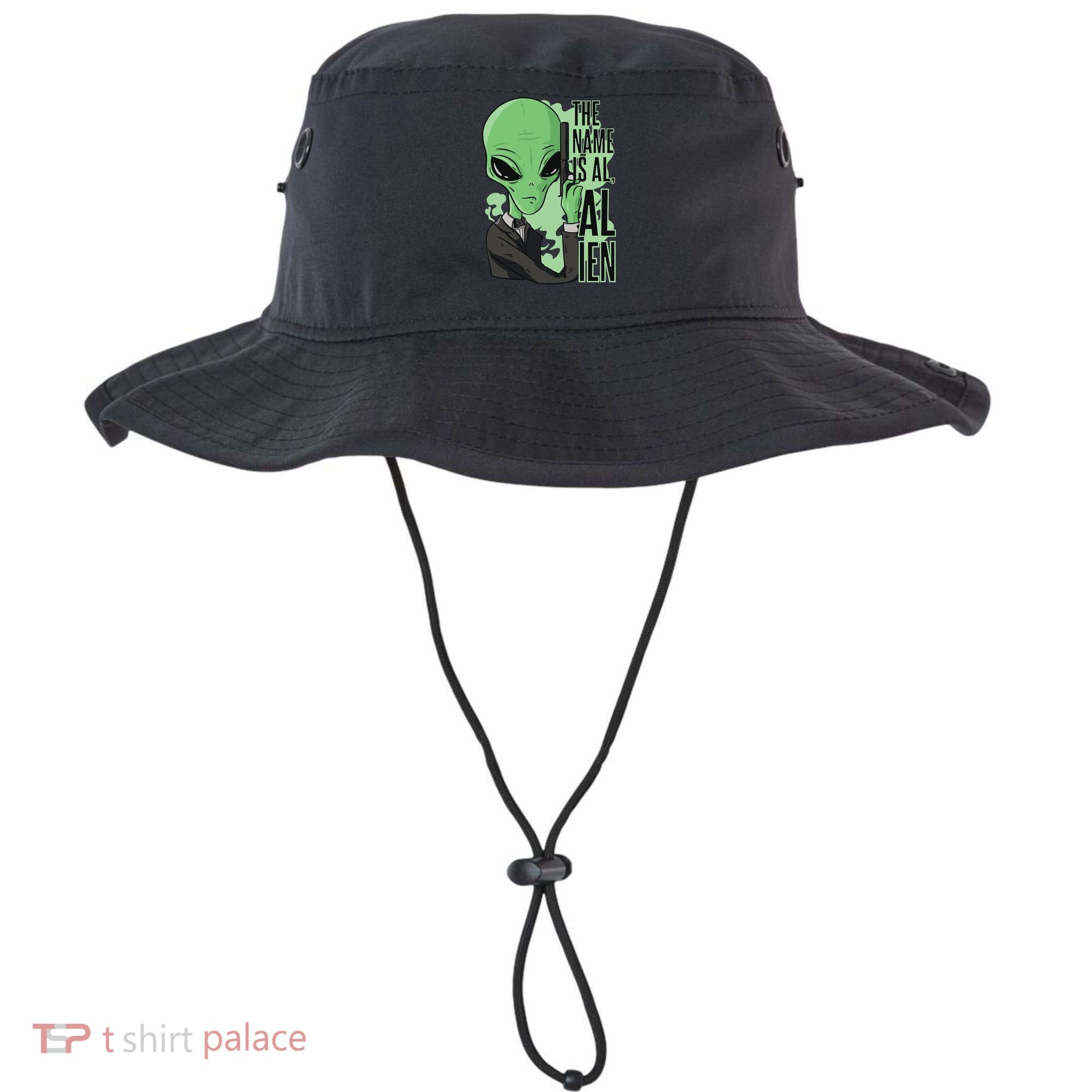 The Name Is Alien Funny Spy Cartoon Bucket Hat