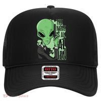 The Name Is Alien Funny Spy Cartoon Hat thumb 0