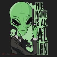 The Name Is Alien Funny Spy Cartoon Hat thumb 2