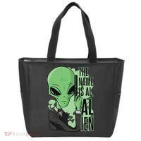 The Name Is Alien Funny Spy Cartoon Tote Bag thumb 0