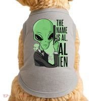 The Name Is Alien Funny Spy Cartoon Doggie Tank thumb 0