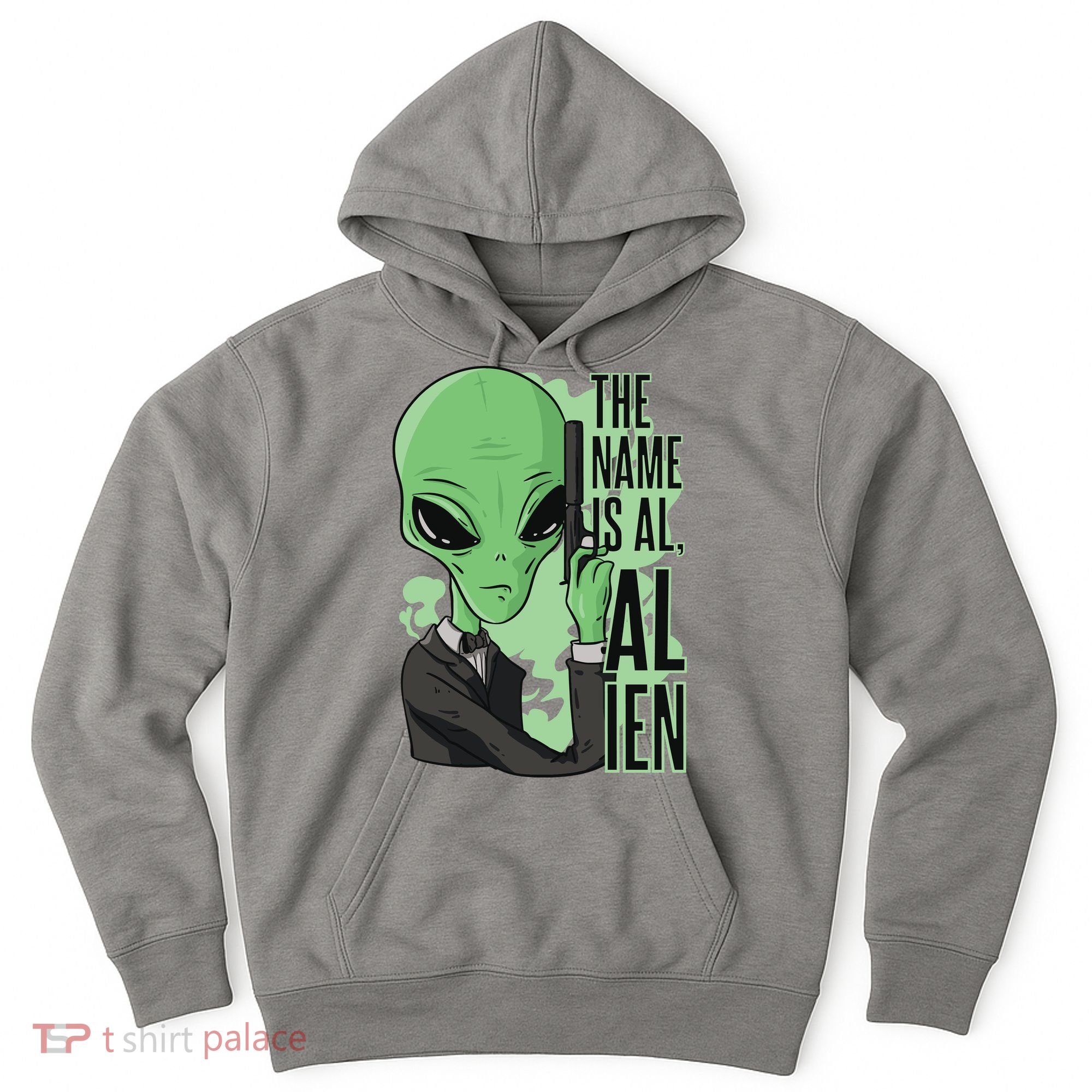 The Name Is Alien Funny Spy Cartoon Hoodie