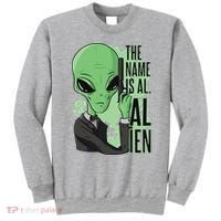 The Name Is Alien Funny Spy Cartoon Sweatshirt thumb 0