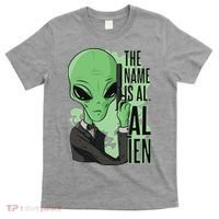 The Name Is Alien Funny Spy Cartoon T-Shirt thumb 0