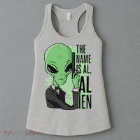 The Name Is Alien Funny Spy Cartoon Women's Tank Top thumb 3