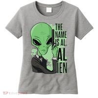 The Name Is Alien Funny Spy Cartoon Women's T-Shirt thumb 0