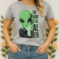 The Name Is Alien Funny Spy Cartoon Women's T-Shirt thumb 2