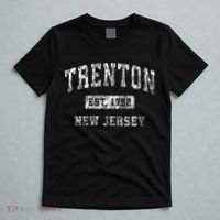 Trenton New Jersey Nj Vintage Established Sports T-Shirt thumb 5