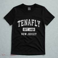 Tenafly New Jersey Nj Vintage Sports Established T-Shirt thumb 5