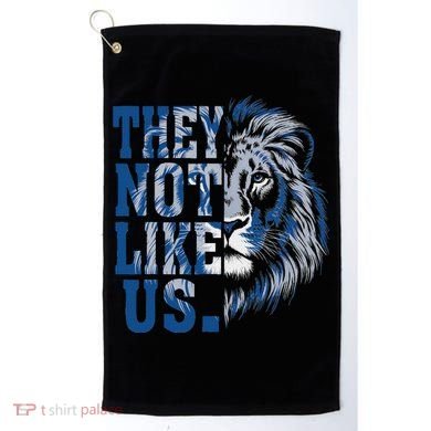 They Not Like Us Lion Golf Towel