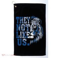 They Not Like Us Lion Golf Towel thumb 0