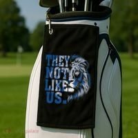 They Not Like Us Lion Golf Towel thumb 2