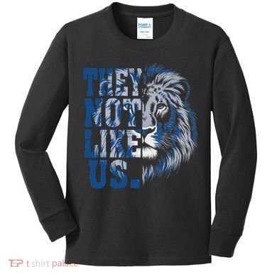 They Not Like Us Lion Kids Long Sleeve Shirt