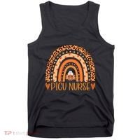 Turkey Nurse Leopard Thanksgiving Picu Nurse Rainbow Women Tank Top thumb 0