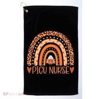 Turkey Nurse Leopard Thanksgiving Picu Nurse Rainbow Women Golf Towel thumb 0