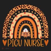 Turkey Nurse Leopard Thanksgiving Picu Nurse Rainbow Women Golf Towel thumb 3
