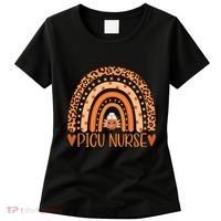 Turkey Nurse Leopard Thanksgiving Picu Nurse Rainbow Women Women's T-Shirt thumb 0