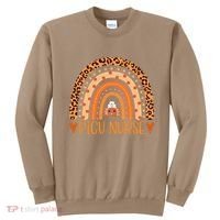 Turkey Nurse Leopard Thanksgiving Picu Nurse Rainbow Women Sweatshirt thumb 0