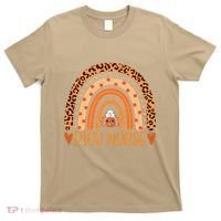 Turkey Nurse Leopard Thanksgiving Picu Nurse Rainbow Women T-Shirt thumb 0