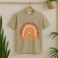 Turkey Nurse Leopard Thanksgiving Picu Nurse Rainbow Women T-Shirt thumb 2