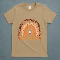 Turkey Nurse Leopard Thanksgiving Picu Nurse Rainbow Women T-Shirt thumb 5