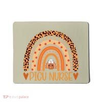 Turkey Nurse Leopard Thanksgiving Picu Nurse Rainbow Women Mousepad thumb 0