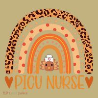 Turkey Nurse Leopard Thanksgiving Picu Nurse Rainbow Women Mousepad thumb 1