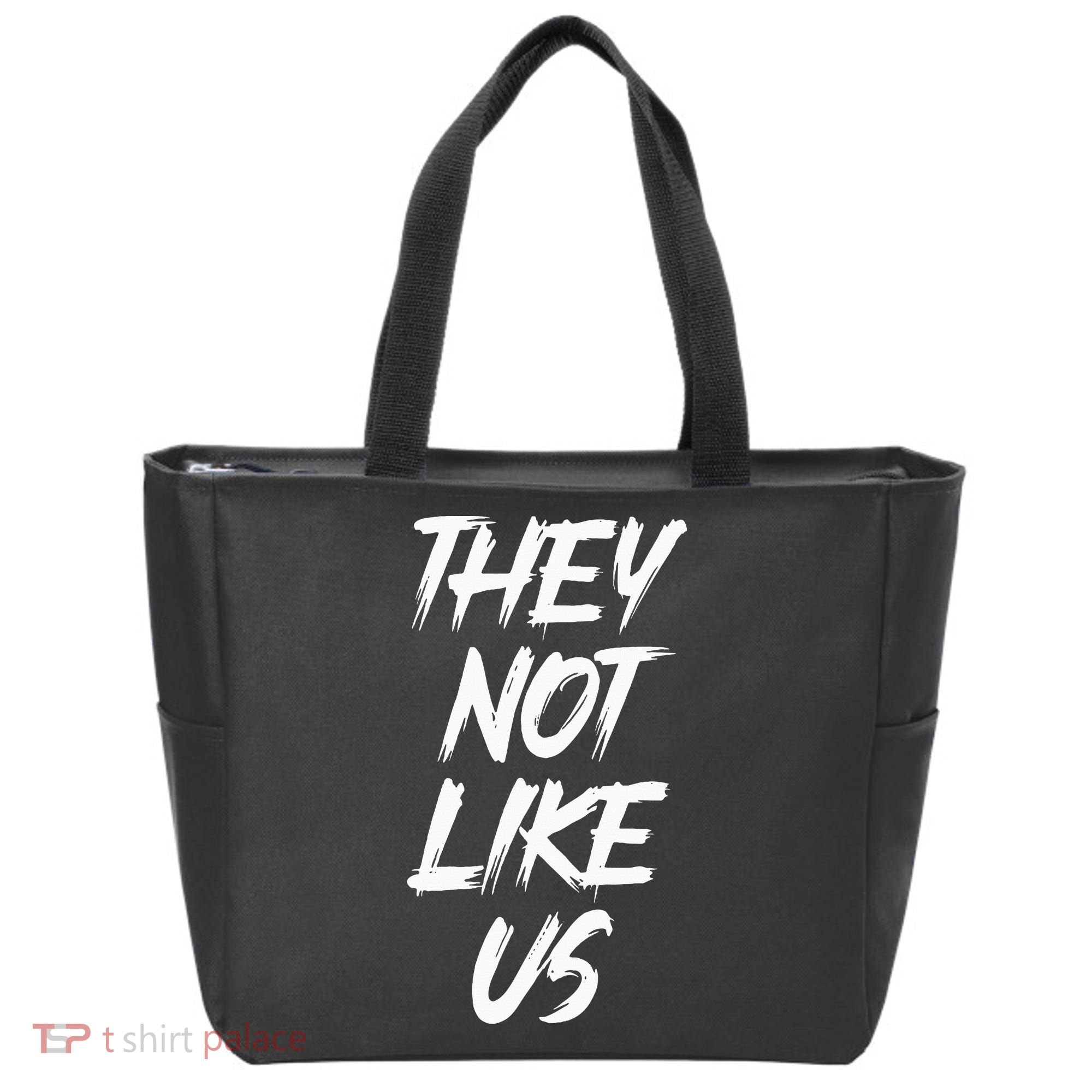 They Not Like Us Oldschool Rapper Hip Hop 90s Quotes Tote Bag