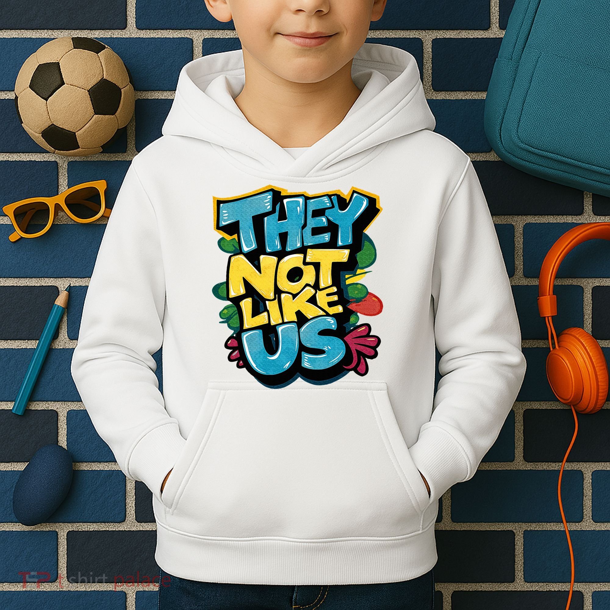 They Not Like Us Not Like Us Kids Hoodie
