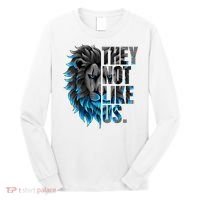 They Not Like Us Touchdown American Football Game Day Lion Long Sleeve Shirt thumb 0
