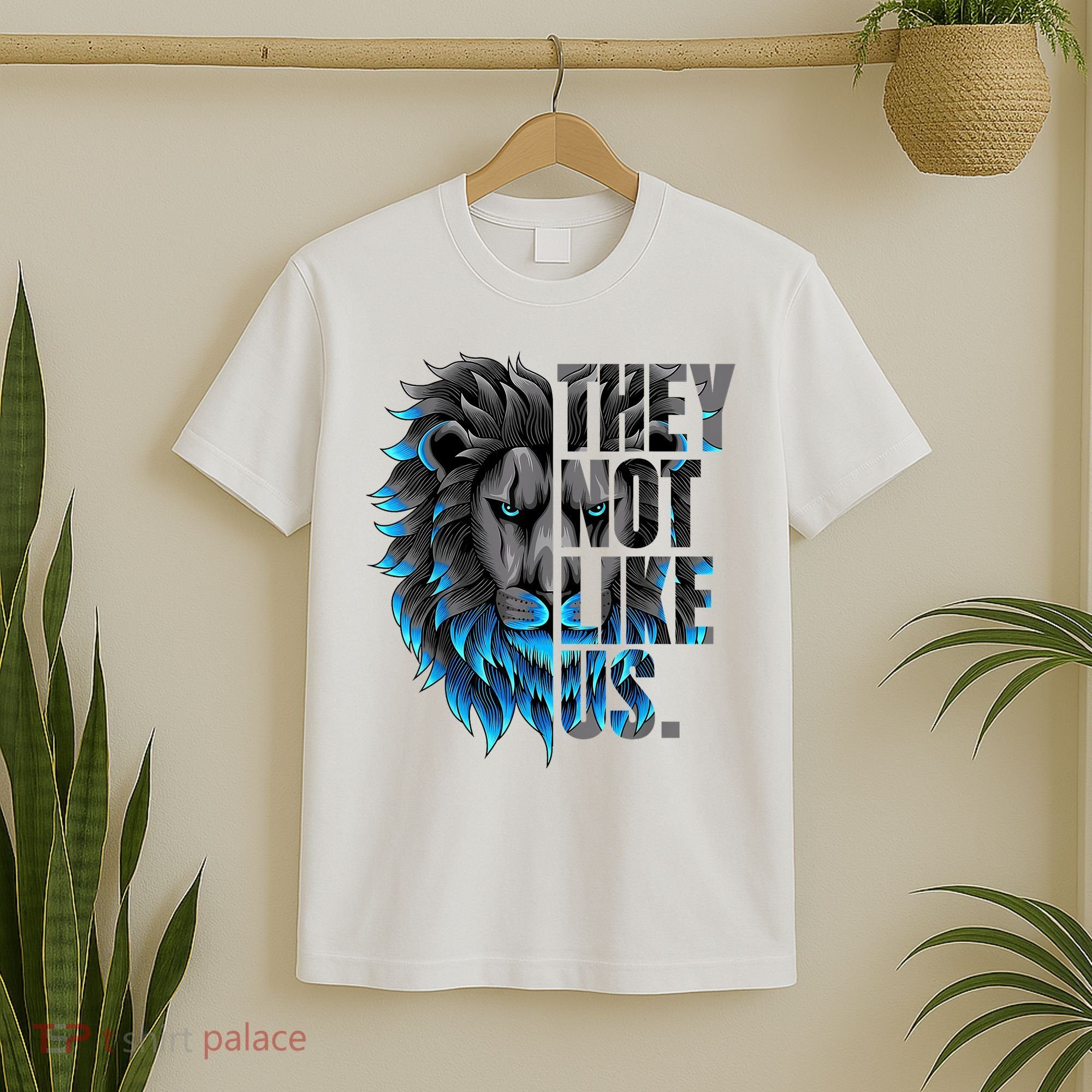 They Not Like Us Touchdown American Football Game Day Lion T-Shirt