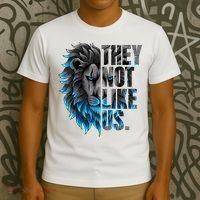 They Not Like Us Touchdown American Football Game Day Lion T-Shirt thumb 3
