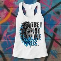 They Not Like Us Touchdown American Football Game Day Lion Women's Tank Top thumb 3