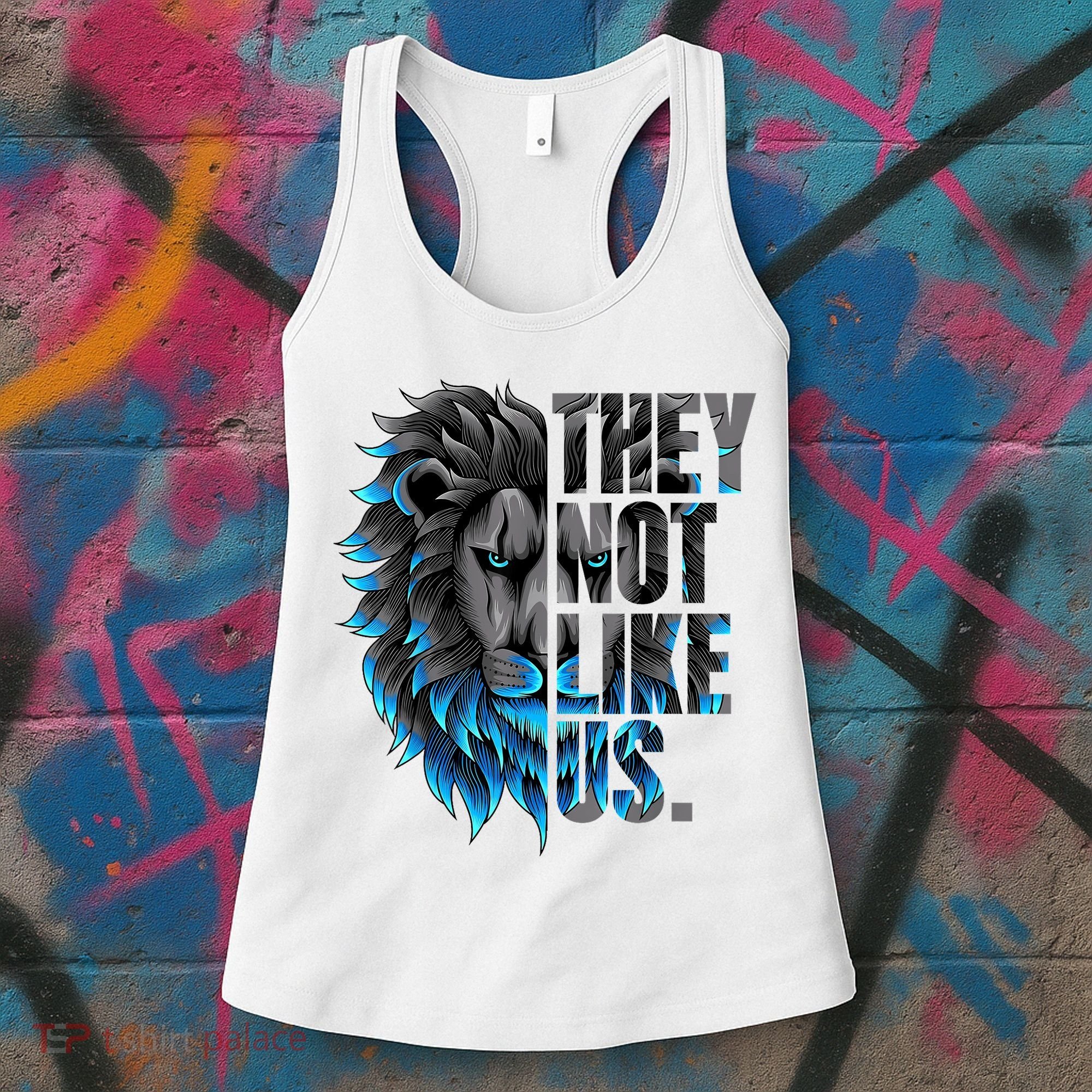 They Not Like Us Touchdown American Football Game Day Lion Women's Tank Top