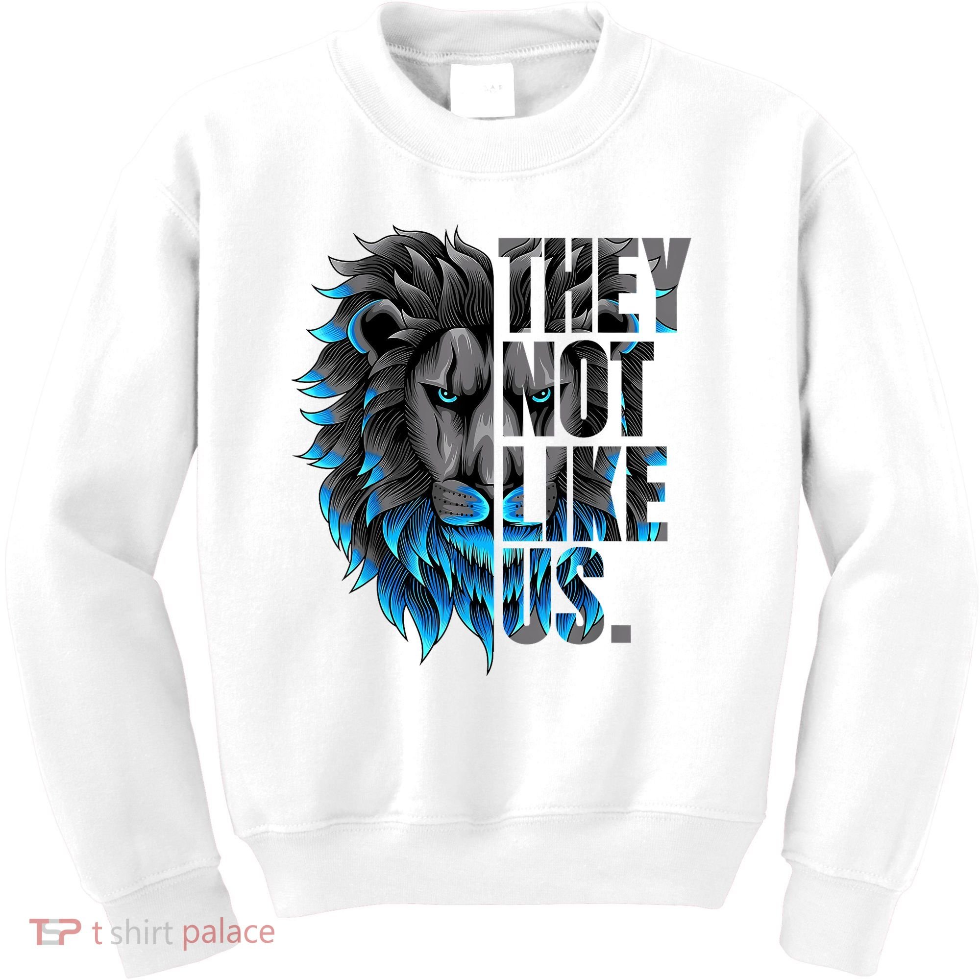 They Not Like Us Touchdown American Football Game Day Lion Kids Sweatshirt