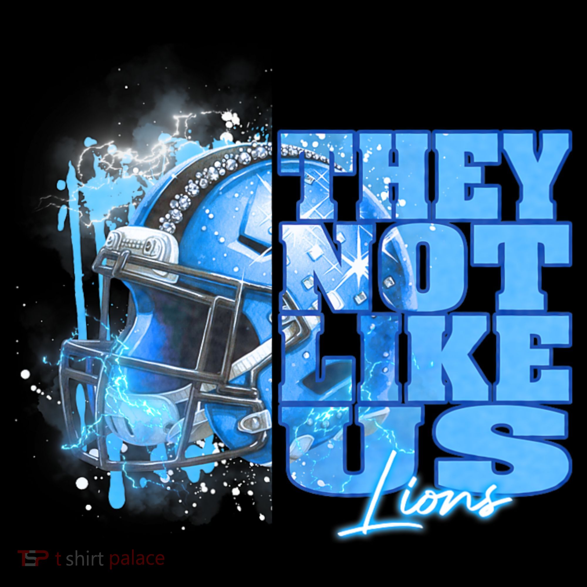 They Not Like Us Lions Grit Stripe Pom Pom Beanie