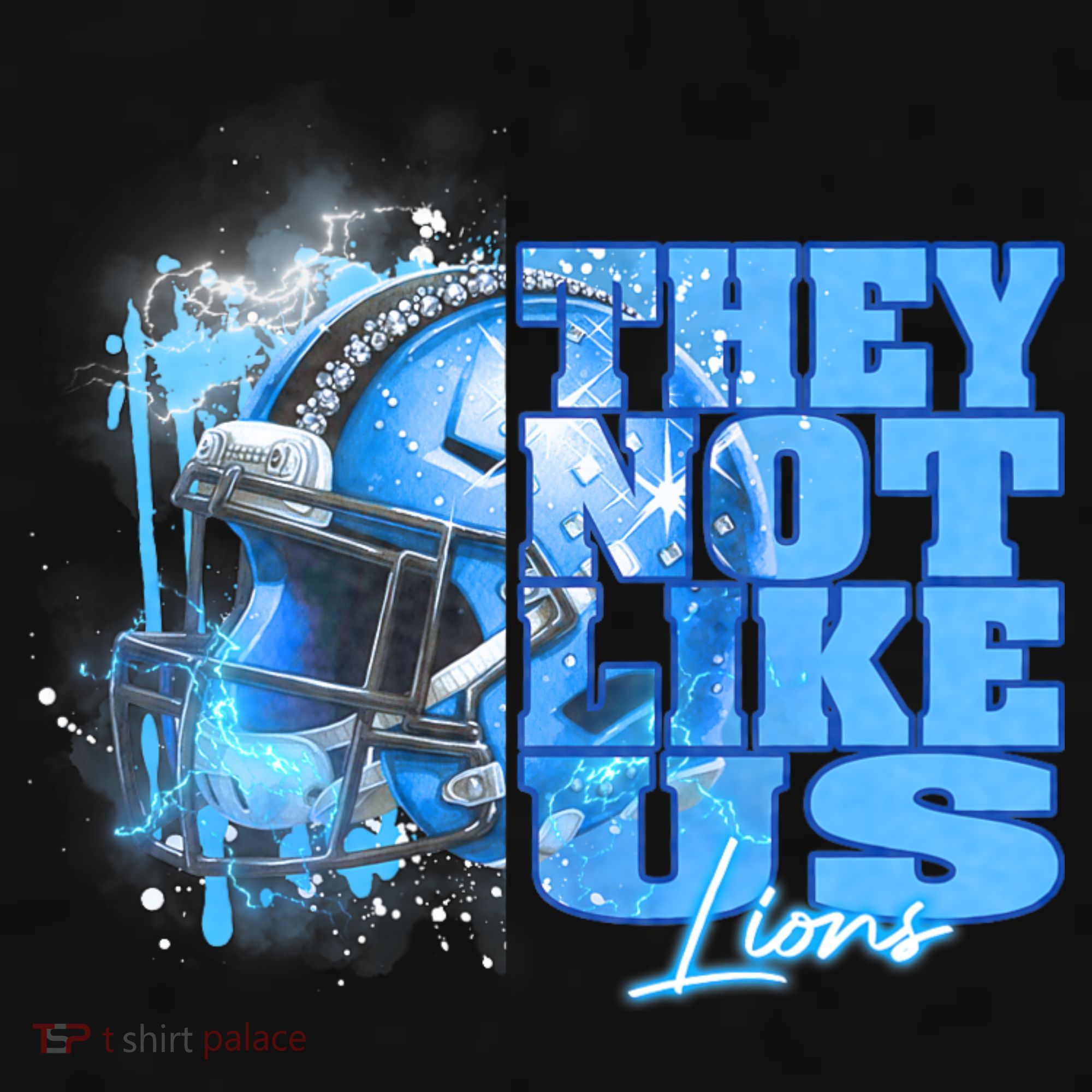 They Not Like Us Lions Grit Ladies PosiCharge Tri-Blend Wicking Tank