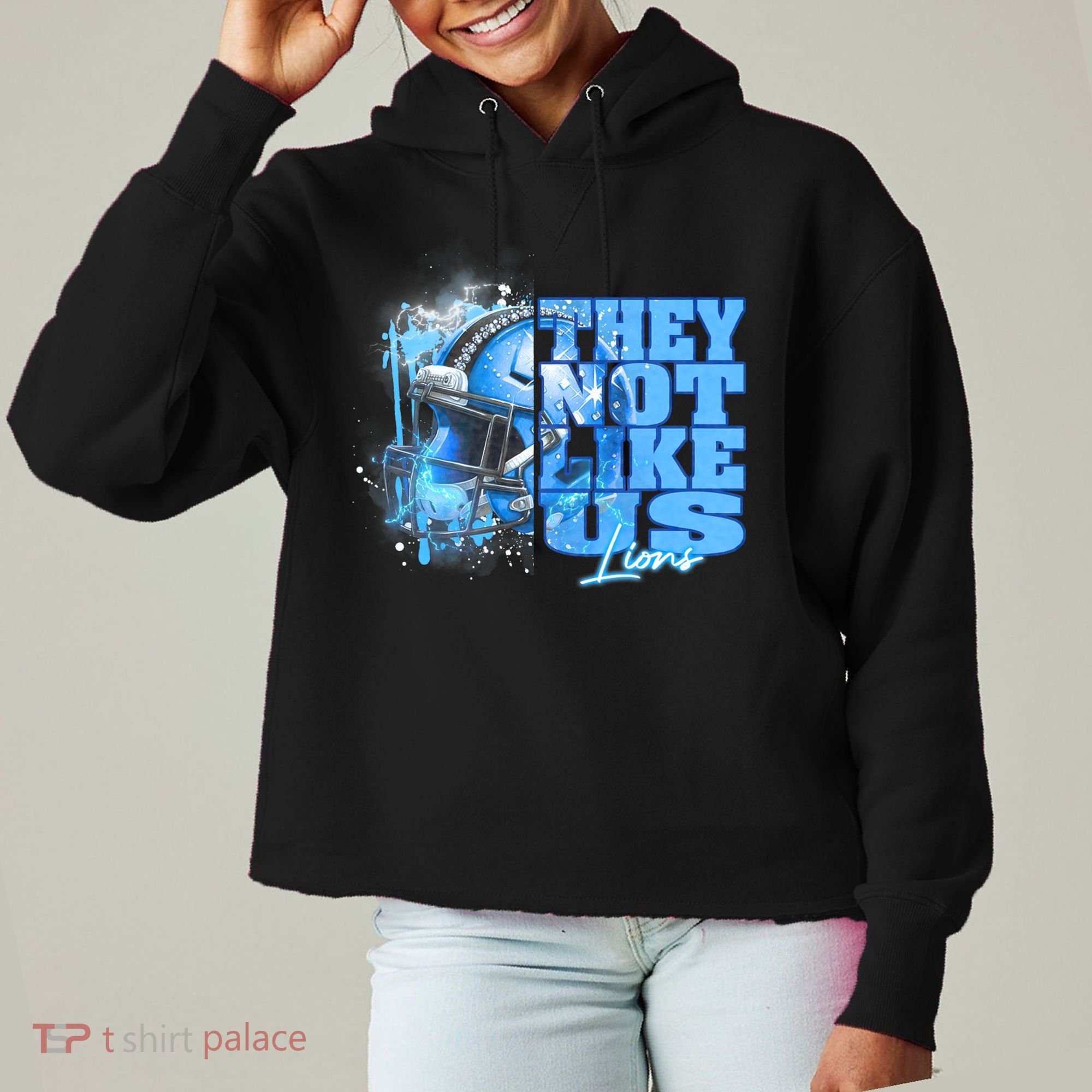 They Not Like Us Lions Grit Ladies Heavyweight Boxy Pullover Hoodie
