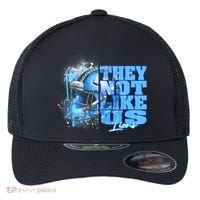 They Not Like Us Lions Grit Flexfit Unipanel Trucker Cap thumb 0